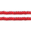 Czech Seed Beads 10/0 Transparent - Red Shades