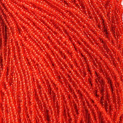 Czech Seed Beads 10/0 Transparent - Yellow/Orange Shades