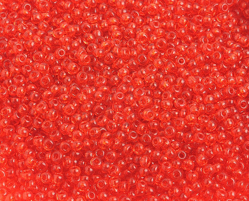 Czech Seed Beads 10/0 Transparent - Yellow/Orange Shades