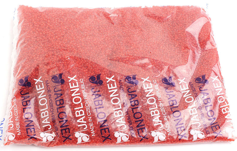 Czech Seed Beads 10/0 Transparent - Yellow/Orange Shades