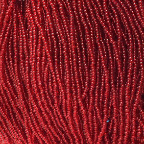 Czech Seed Beads 10/0 Transparent - Red Shades
