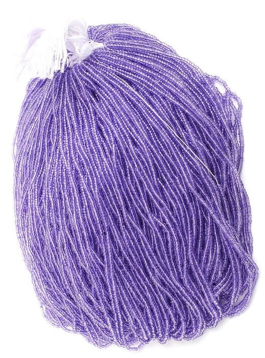 Czech Seed Beads 10/0 Transparent - Purple Shades