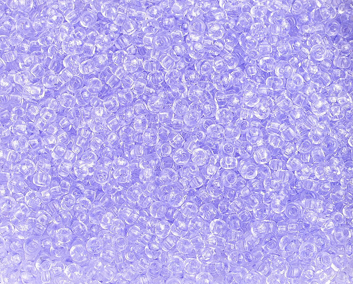 Czech Seed Beads 10/0 Transparent - Purple Shades