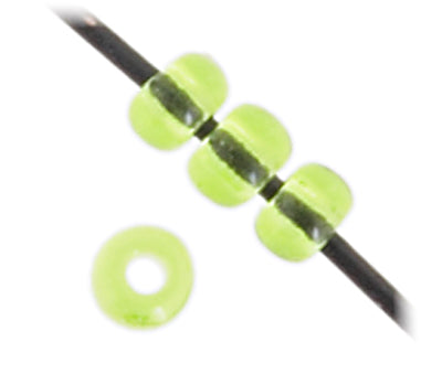 Czech Seed Beads 10/0 Transparent - Green Shades