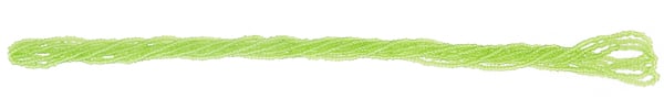 Czech Seed Beads 10/0 Transparent - Green Shades