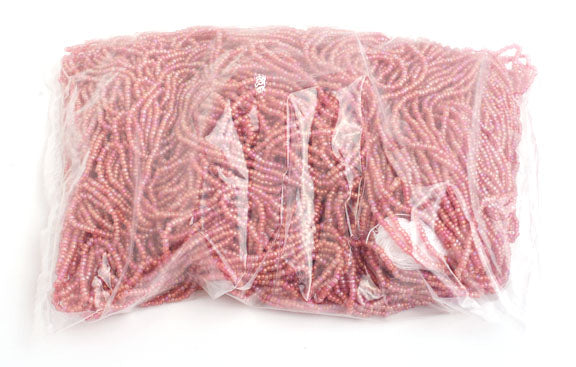 Czech Seed Beads 10/0 Transparent - Pink Shades
