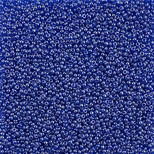 Czech Seed Beads 10/0 Transparent - Blue Shades