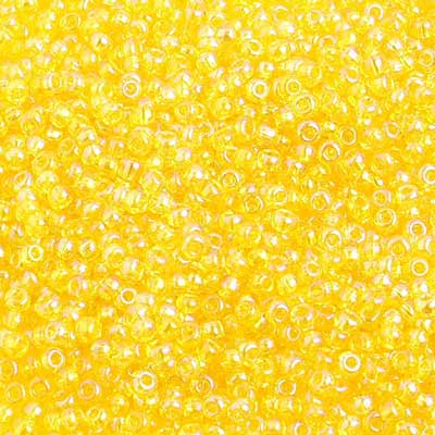 Czech Seed Beads 10/0 Transparent - Yellow/Orange Shades