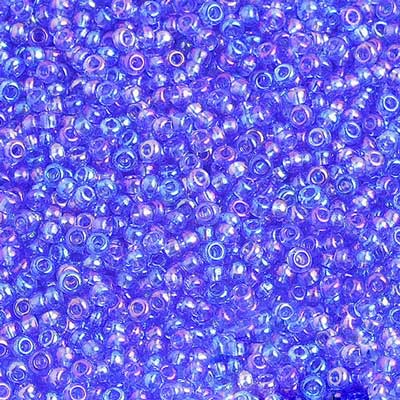 Czech Seed Beads 10/0 Transparent - Blue Shades