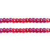 Czech Seed Beads 10/0 Transparent - Red Shades