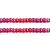 Czech Seed Beads 10/0 Transparent - Red Shades