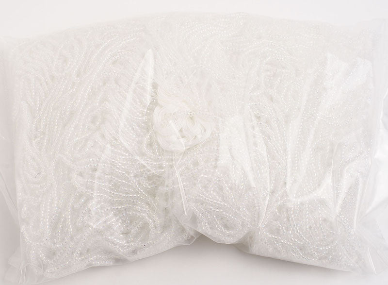 Czech Seed Beads 10/0 Transparent - Crystal/Grey Shades