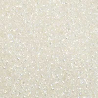 Czech Seed Beads 10/0 Transparent - Crystal/Grey Shades