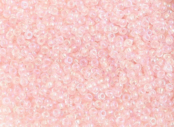 Czech Seed Beads 10/0 Transparent - Pink Shades