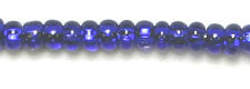 Czech Seed Beads 10/0 Silver Lined - Blue Shades