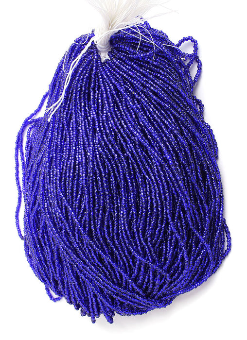 Czech Seed Beads 10/0 Silver Lined - Blue Shades