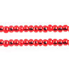 Czech Seed Beads 10/0 Silver Lined - Red/Orange Shades