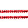 Czech Seed Beads 10/0 Silver Lined - Red/Orange Shades