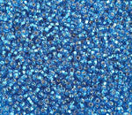 Czech Seed Beads 10/0 Silver Lined - Blue Shades