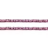 Czech Seed Beads 10/0 Silver Lined - Purple Shades