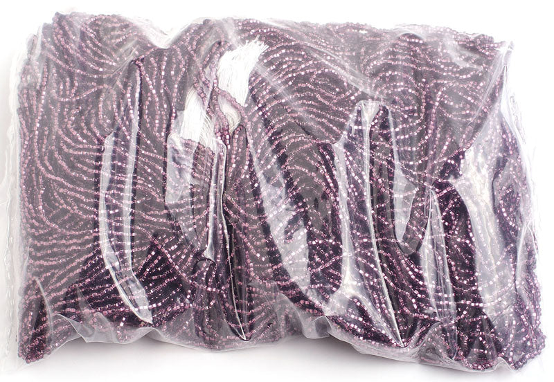 Czech Seed Beads 10/0 Silver Lined - Purple Shades