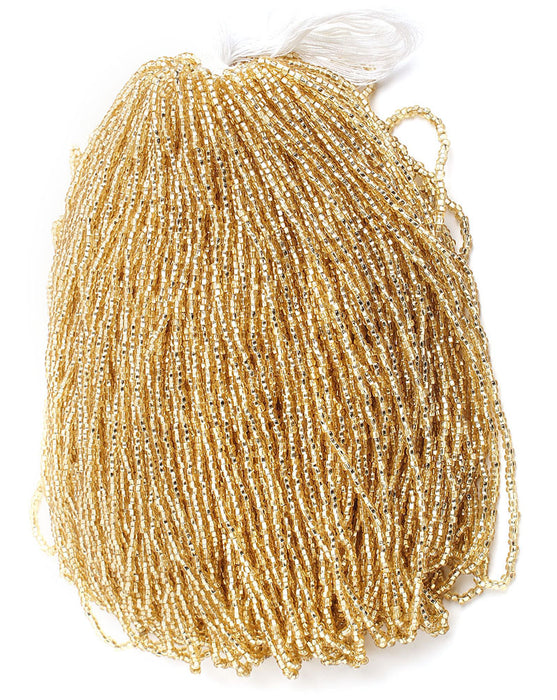 Czech Seed Beads 10/0 Silver Lined - Yellow/Brown Shades