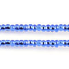 Czech Seed Beads 10/0 Silver Lined - Blue Shades