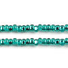 Czech Seed Beads 10/0 Silver Lined - Green Shades