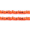 Czech Seed Beads 10/0 Silver Lined - Red/Orange Shades