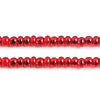 Czech Seed Beads 10/0 Silver Lined - Red/Orange Shades