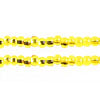 Czech Seed Beads 10/0 Silver Lined - Yellow/Brown Shades
