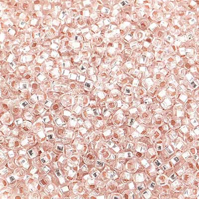 Czech Seed Beads 10/0 Silver Lined - Pink Shades