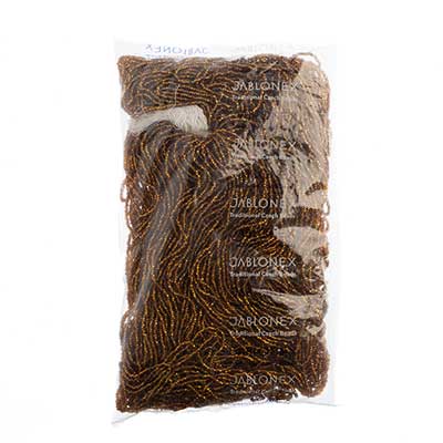 Czech Seed Beads 10/0 Silver Lined - Yellow/Brown Shades