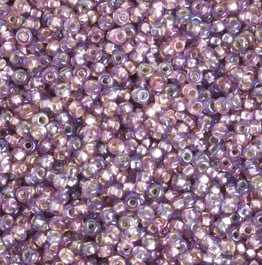 Czech Seed Beads 10/0 Silver Lined - Purple Shades