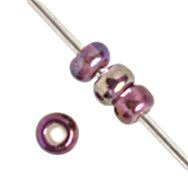 Czech Seed Beads 10/0 Silver Lined - Purple Shades