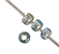 Czech Seed Beads 10/0 Silver Lined - Crystal/Multi Shades