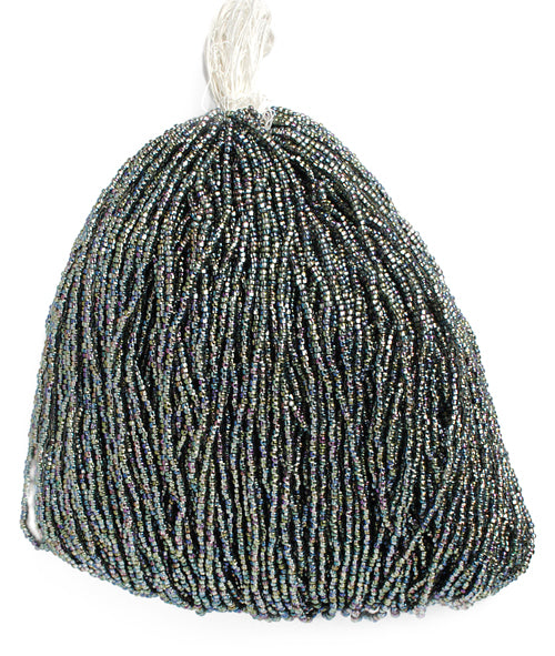 Czech Seed Beads 10/0 Silver Lined - Crystal/Multi Shades