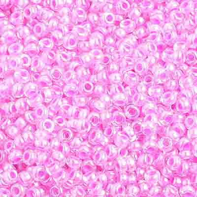 Czech Seed Beads 10/0 Color Lined Purple Shades