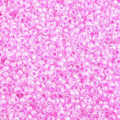 Czech Seed Beads 10/0 Color Lined Purple Shades