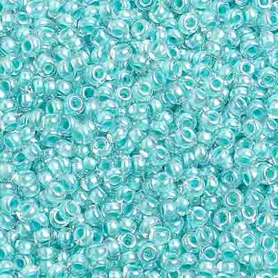 Czech Seed Beads 10/0 Color Lined Blue Shades