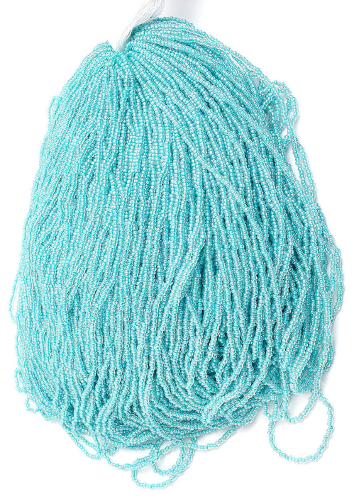 Czech Seed Beads 10/0 Color Lined Blue Shades