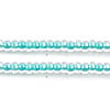 Czech Seed Beads 10/0 Color Lined Blue Shades