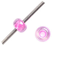 Czech Seed Beads 10/0 Color Lined Red/Pink Shades