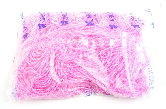 Czech Seed Beads 10/0 Color Lined Red/Pink Shades
