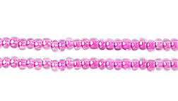 Czech Seed Beads 10/0 Color Lined Red/Pink Shades