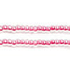 Czech Seed Beads 10/0 Color Lined Red/Pink Shades