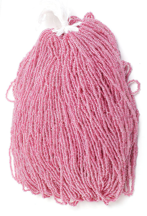 Czech Seed Beads 10/0 Color Lined Red/Pink Shades
