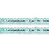 Czech Seed Beads 10/0 Silver Lined - Green Shades