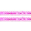 Czech Seed Beads 10/0 Silver Lined - Pink Shades