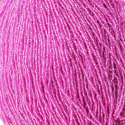 Czech Seed Beads 10/0 Silver Lined - Pink Shades